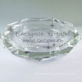 New products clear square crystal cigar ashtray for office supplies/holiday gift